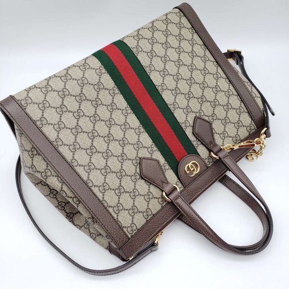 100% Authentic Gucci GG Ophidia Medium Supreme Handbag and Shoulder Bag - Picture 6 of 16